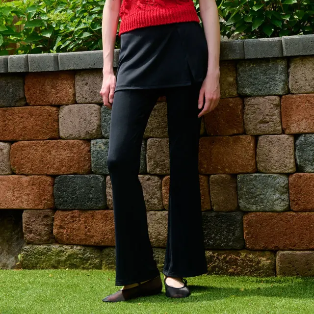SUMMER SKIRT BOOT PANTS BLACK